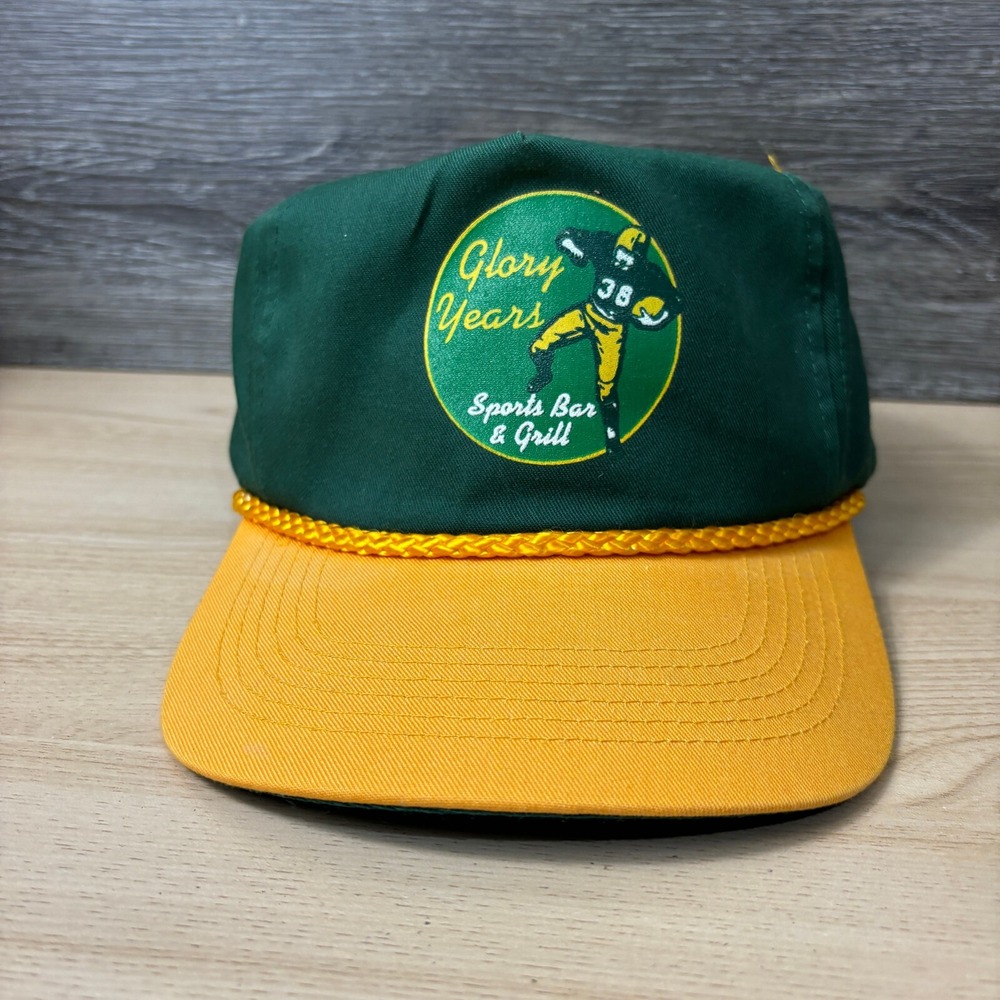 Glory Years Hat Cap Snap Back Green Sports Bar & Grill Football Adjustable - Picture 2 of 10